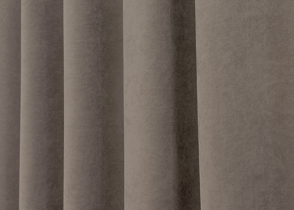 Комплект готовых штор VR-Textil Микровелюр Petek YL № 1707ш Какао 150х270 см 2 шт (33-0763) Киев - изображение 8