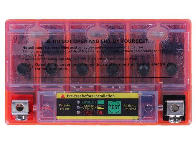 Аккумулятор YTX7A-BS OUTDO гелевый 7АH 150*86*94mm оранжевый (с индикатором) Мукачево - изображение 3