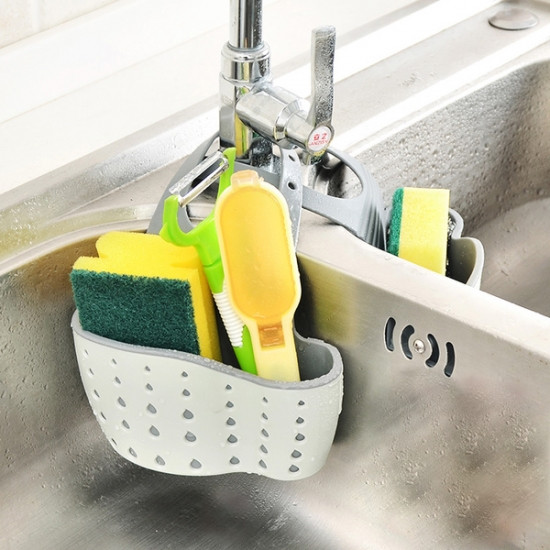 Підвісний кошик для кухонних губок білий Вінниця - фото 1