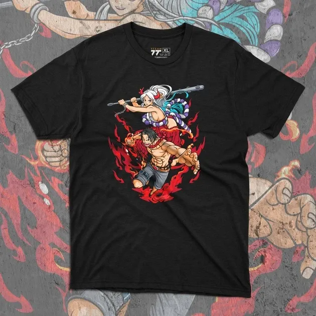 Футболка для підлітка хлопчика з принтом Ван Пис Ейс і Ямато Розмір 160 Anime10163 Дніпро - фото 1