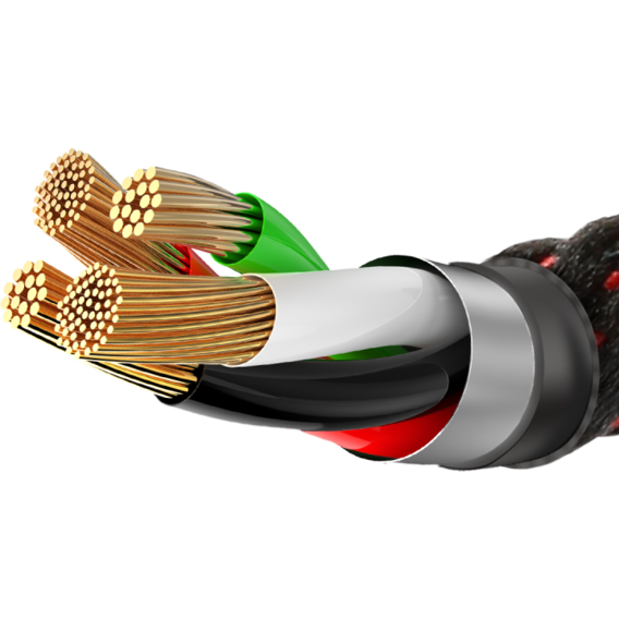 Кабель BASEUS CALCD-05 C-shaped Light Intelligent Cable Lightning 2.4A 1M фиолетовый Киев - изображение 3
