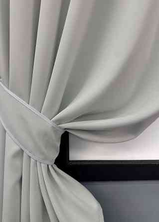 Комплект коротких штор VR-Textil Блэкаут Midnight № 1670ш Светло-серый 140х170 см 2 шт (35-0332) Киев