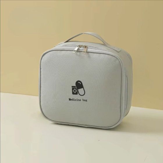 Сумка-аптечка дорожная для медикаментов в путешествие,таблетница портативная для лекарств,серая Каменец-Подольский