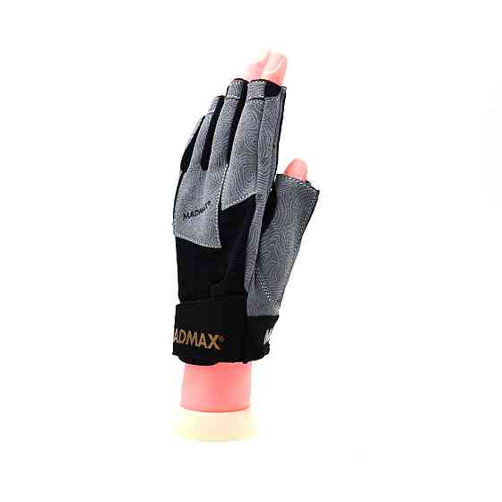 Рукавички для фітнесу MadMax MFG-871 Damasteel Grey/Black S Київ
