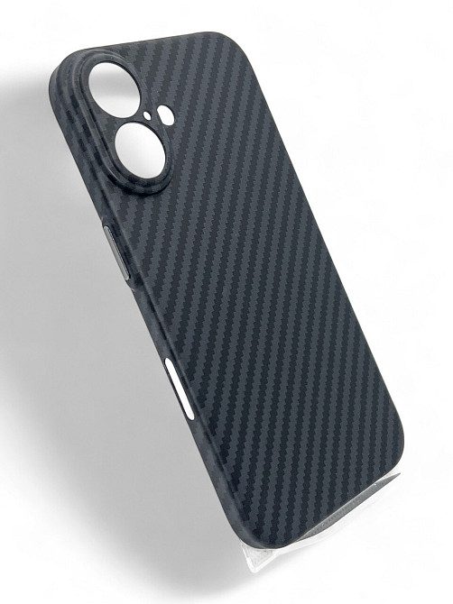 Чохолнакладка BeCover Carbonite Case MagSafe для Apple iPhone 16 Black (712067) Чорний Харків - фото 3