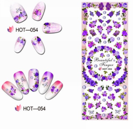 Наклейки для ногтей с цветочками Киев - изображение 1