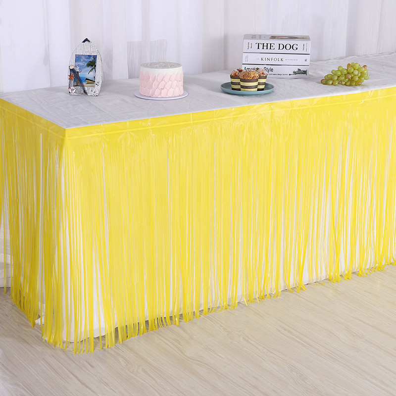 Дождик широкий на стену и стол 74 см на 274 см желтый Киев - изображение 1