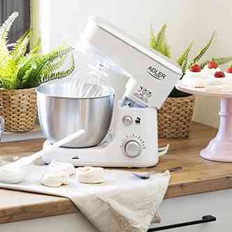 Нержавіючий міксер стаціонарний Adler AD 4216 1000Вт, Тістомісильник для пельменного тіста для дому OE-46 Івано-Франківськ