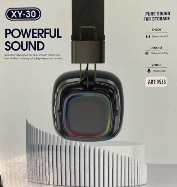 Навушники бездротові Bluetooth MDR Powerful Sound 9538, чорні Винница - изображение 2