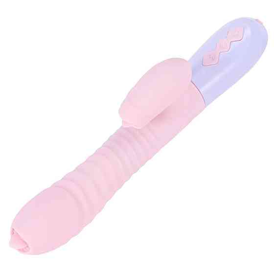 Вибратор - Silicone Vibrator USB 7 Function and Thrusting Function / Heating Pink Sex Aura Киев