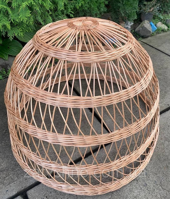 Плетеная абажур люстра из лозы Киев - изображение 3