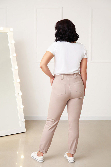 Жіночі брюки джоггери "Elias" тонкі оптом | Батал | Розпродаж моделі Київ - фото 3