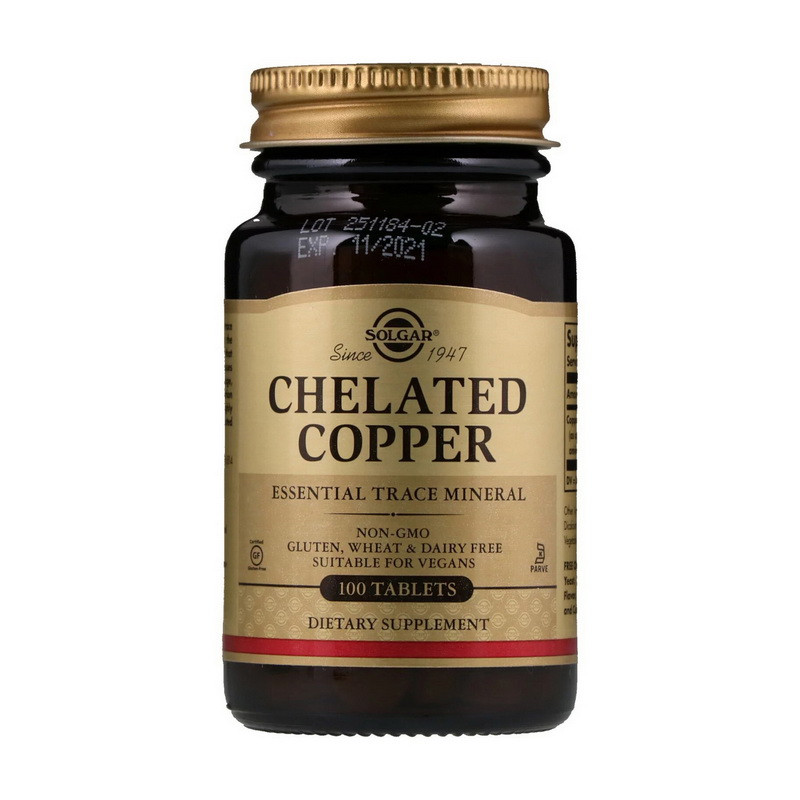 Chelated Copper (100 tabs) Луцьк - фото 1