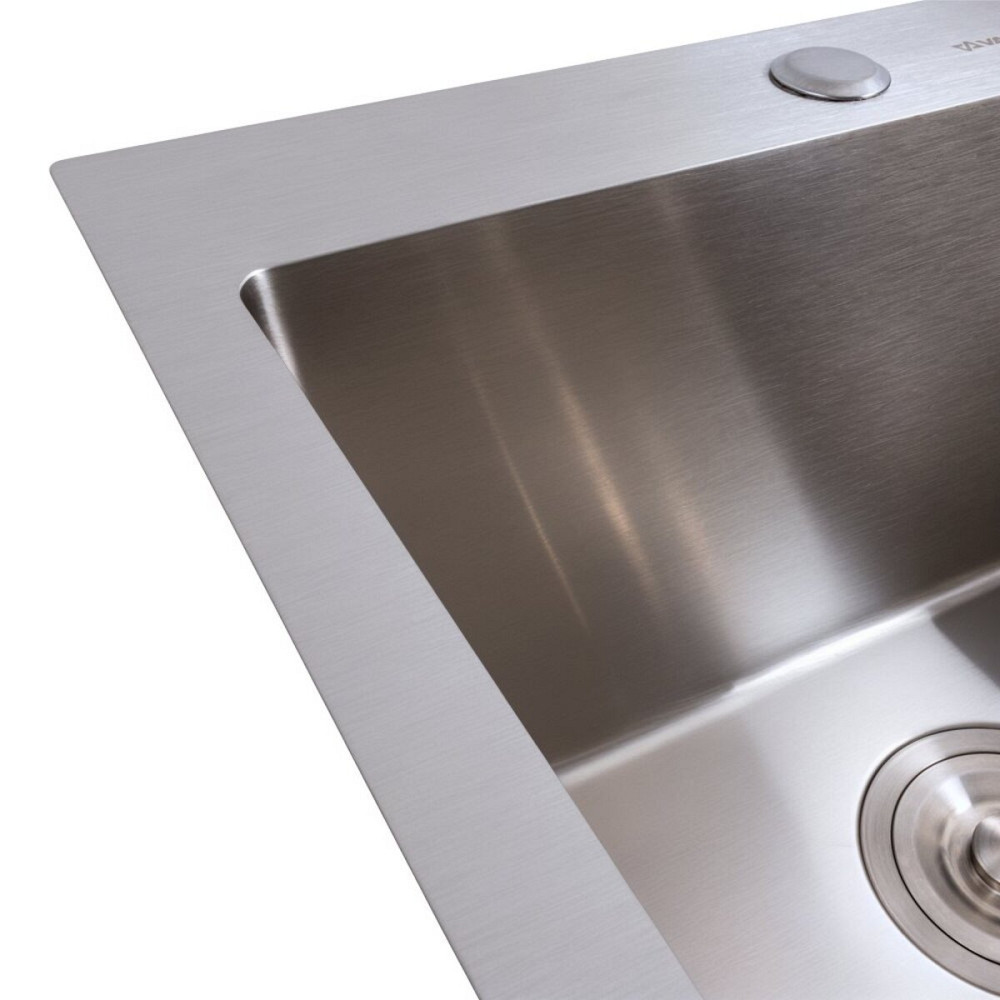 VALESO Кухонна мийка 45*45 Valeso Handmade нержавійка(сифон крулий 3,0/0,8) Коломия - фото 10