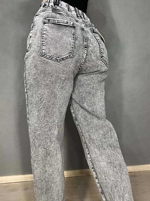 Джинсы женские V&D 5011 МОМ jeans comfort резинка на талии стрейчевые облегченные светло серые, светло-серый, 44, 42, 114 см, 135 см Киев - изображение 17