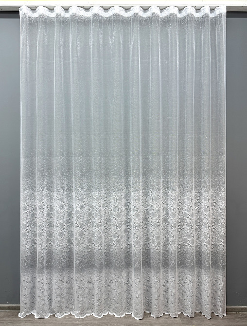 Тюль жакард "Преміум" колір білий 1782т Київ - фото 8