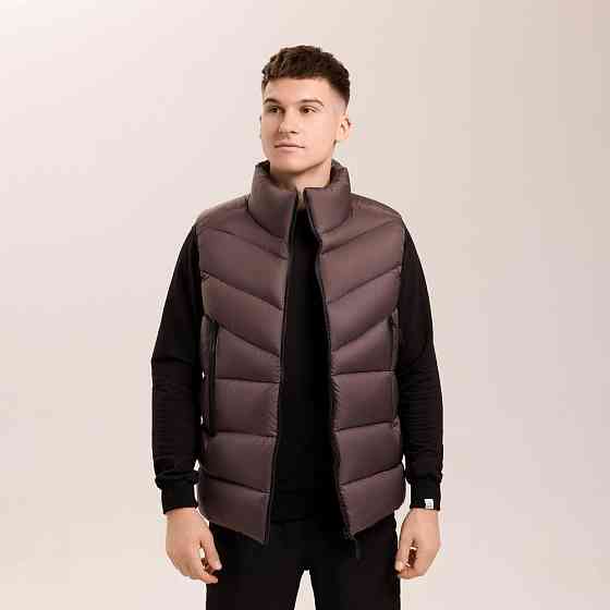 Шоколадная мужская жилетка Pobedov Puffer Киев