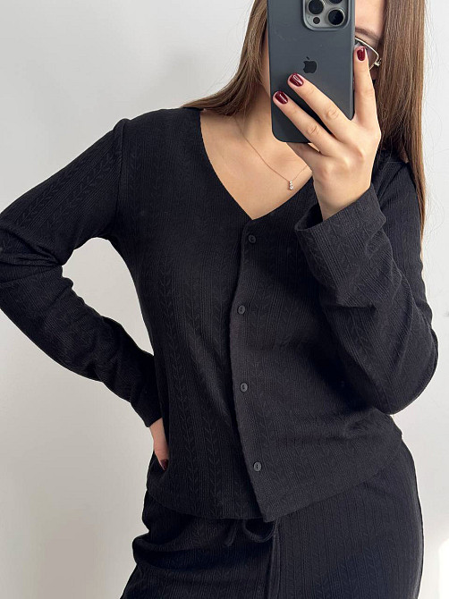 Универсальный женский костюм из трикотажа Черный XL-2XL Харьков - изображение 5