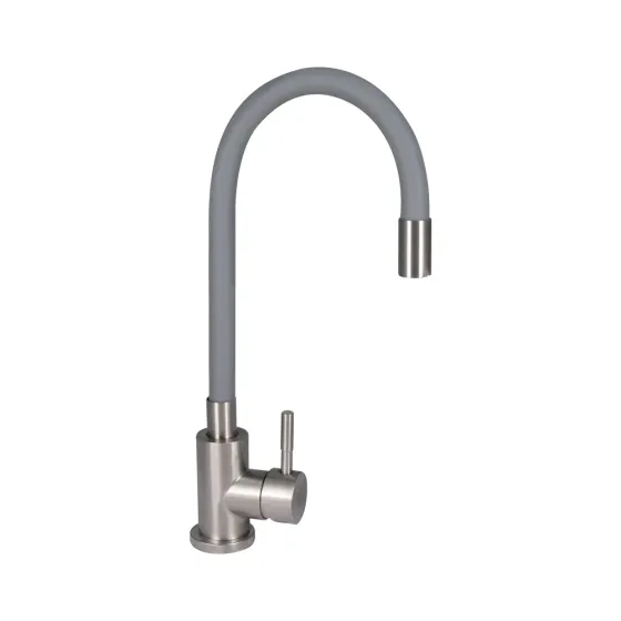 Змішувач для кухні Lidz Aria 015F3 з гнучким виливом (k35) LDARI015F3GRE43363 Grey Київ