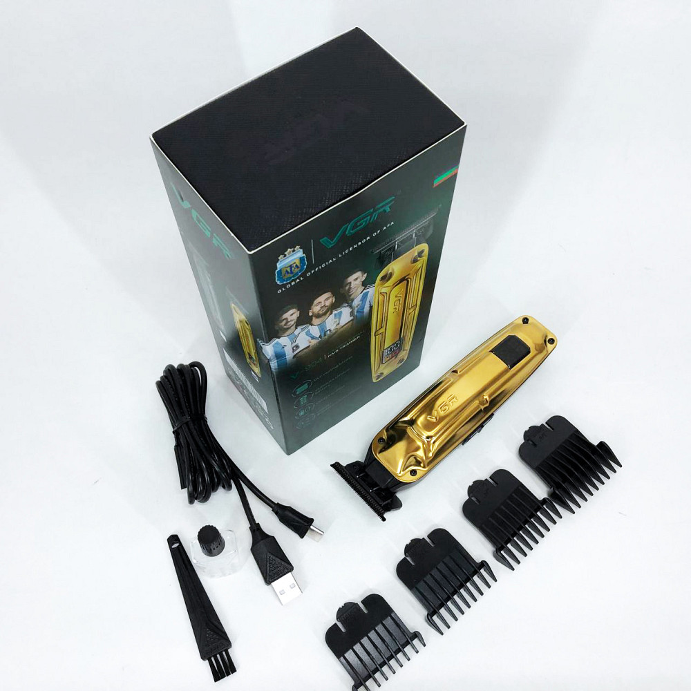 Професійна машинка для стрижки волосся на акумуляторі, Набір машинок для стрижки Тример скронь HE-32 Івано-Франківськ - фото 8