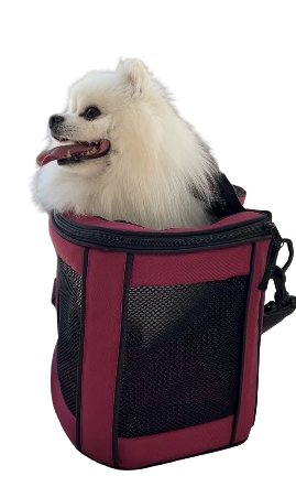 Сумка-переноска для котів і собак Happy Peppy (Хеппі Пеппі) Luna Bag Овал Бордовий Запоріжжя - фото 2