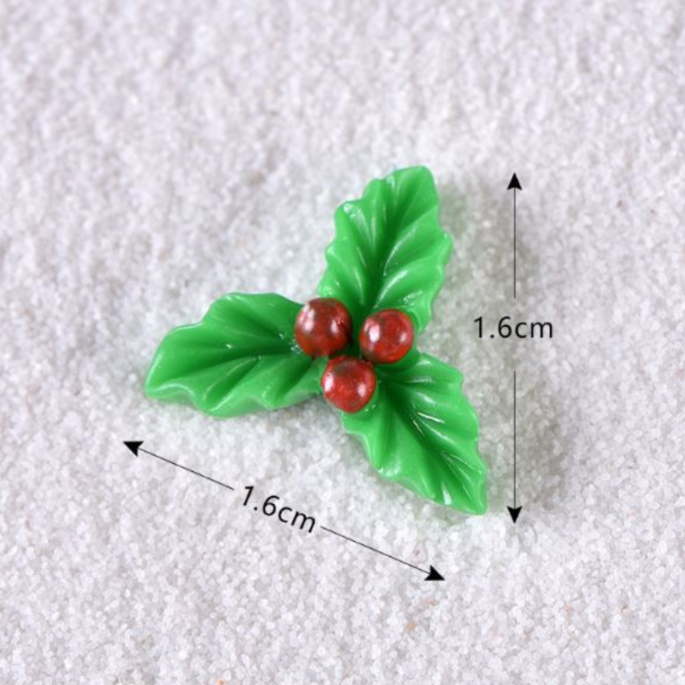 Мініатюрний Різдвяний вінок 3.3 х 2.8 см для міні-саду та поробок Одеса - фото 1