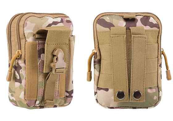 Підсумок-органайзер для телефону, документів та особистих речей мультикам (тактичний утилітарний, на РПС, пояс, жилет, ремінь, MOLLE) Коломия