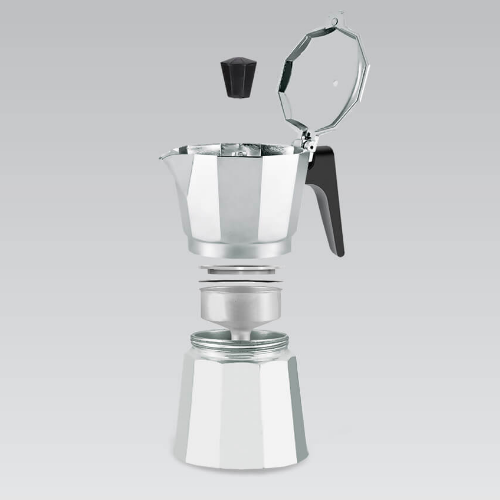 Кавоварка гейзерна 300мл (6 порцій) алюмінієва MR-1666-6 Maestro Житомир - фото 3