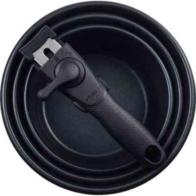 Ківш Bergner Click &amp; cook, набір зі знімною ручкою 1.5/2.1/3 л, 4 предмети (BG-32293-MM) Вінниця