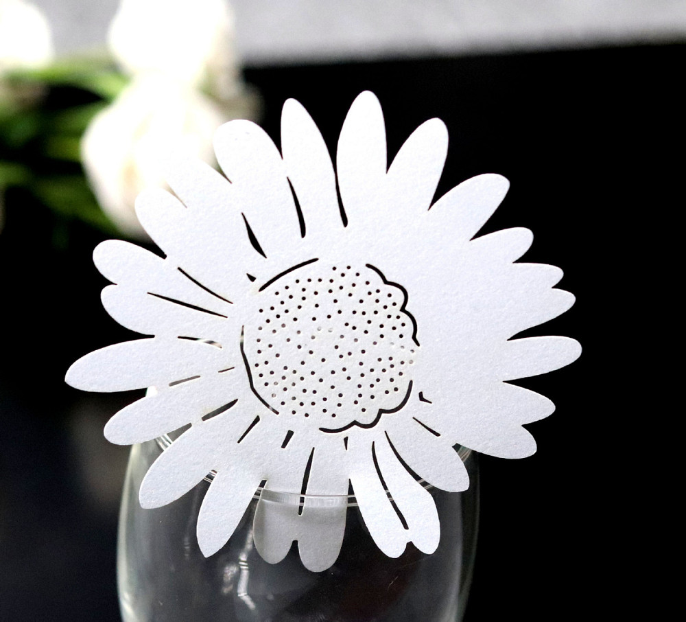 Посадочные карточки Цветочки 10 штук 6 см белый Киев - изображение 1