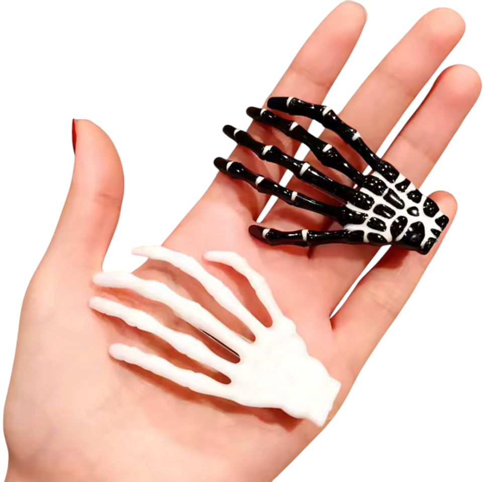 Набор 2 заколки пальцы скелета для волос на Хэллоуин белый Киев - изображение 6