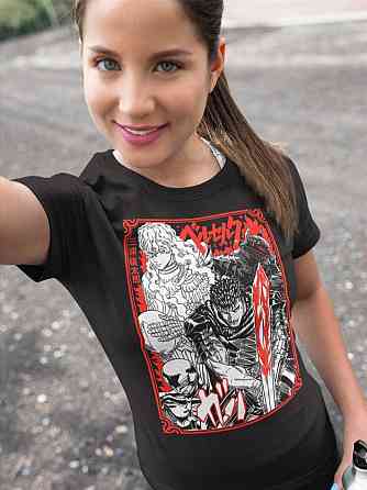 Футболка для мальчика аниме Берсерк Гутс Скулл Книгхт оверсайз (рост от 165 до 180 ) Черний AnimeJ0231m Днепр