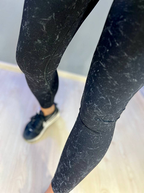 Лосини жіночі LADY HUREM 18160 мармурові пуш-ап широкий пояс утягуючі чорні, чорний, S-M Київ - фото 10