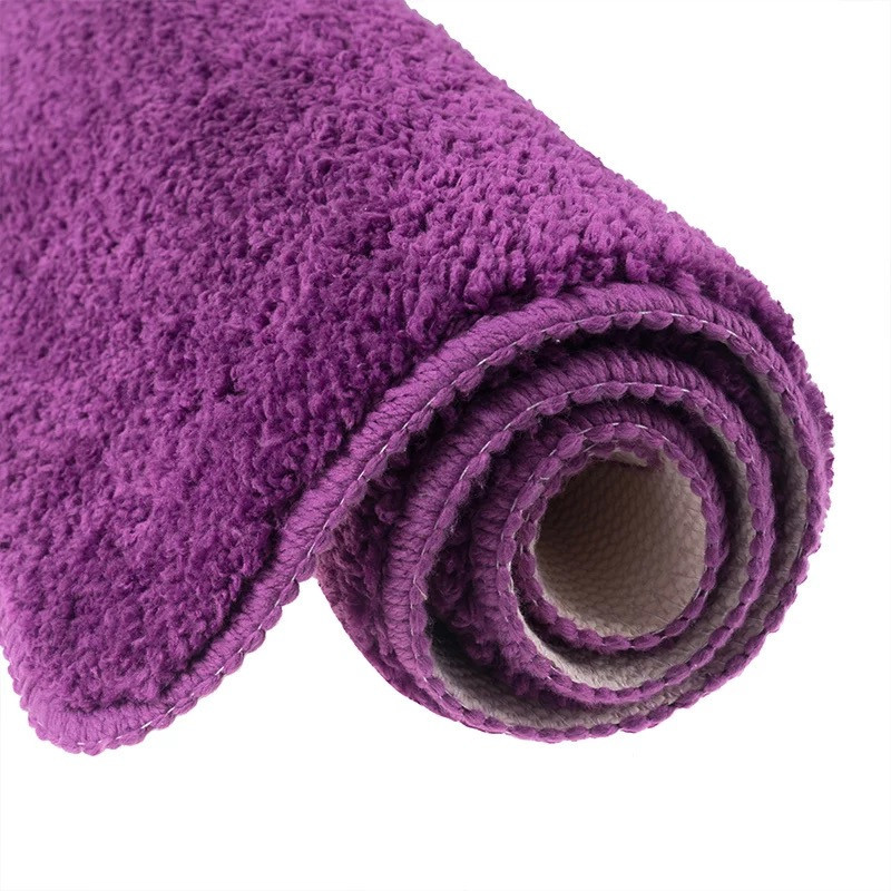 Коврик для ванны и душа Bathlux мягкий тканевой прорезиненный, нескользящий Фиолетовый Каменец-Подольский - изображение 3
