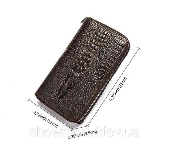 Мужской кожаный кошелек на два отделения Leather Collection (2402) Киев