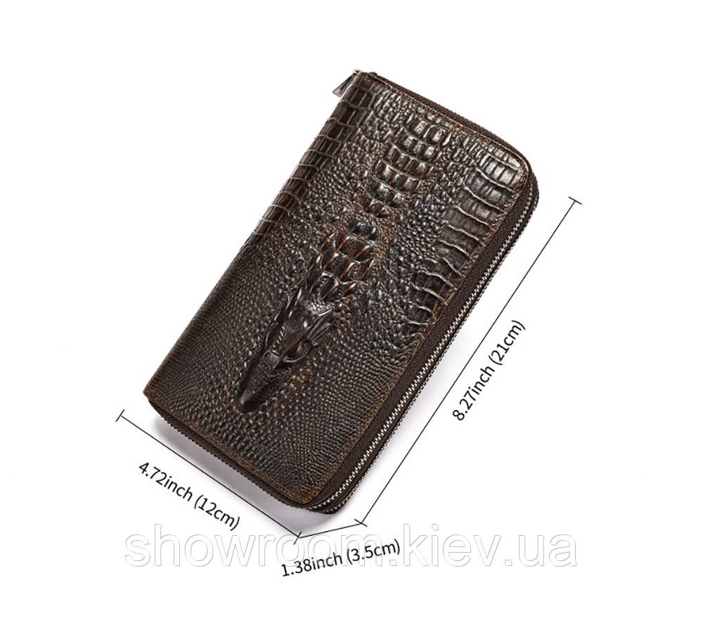 Мужской кожаный кошелек на два отделения Leather Collection (2402) Киев - изображение 3