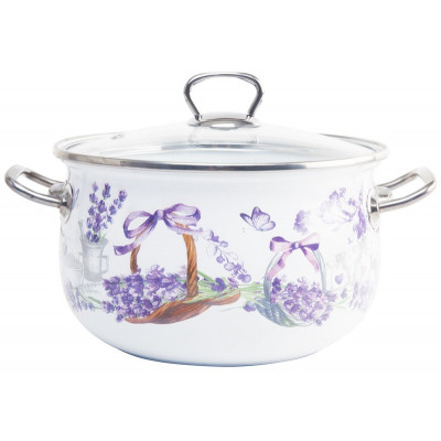 Кастрюля Gusto Корзина Лаванды Premium 16 см 2,1 л GT-T-216-BL (103445) Винница - изображение 1