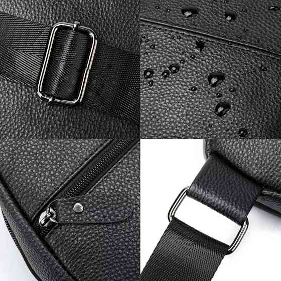 Сумка кросс-боди гладкая, Мужская плечевая сумка слинг, Мужские сумки через плечо YP-91 Львов