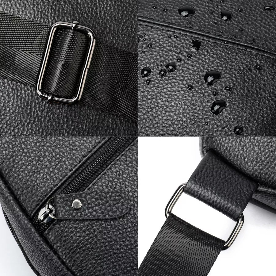 Сумка кросс-боди гладкая, Мужская плечевая сумка слинг, Мужские сумки через плечо YP-91 Львов - изображение 2