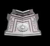 Стельовий плінтус 2 м GP-83 97х175 mm під натяжну стелю Дніпро