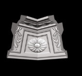 Стельовий плінтус 2 м GP-83 97х175 mm під натяжну стелю Дніпро - фото 3