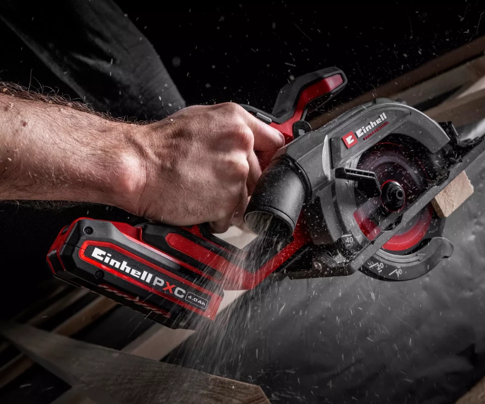 Профессиональная пила циркулярная аккумуляторная Einhell Professional TP-CS 18/136-C Li BL - Solo без акума и зу (4331240) Киев - изображение 9
