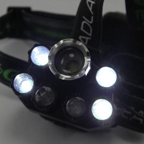 Ліхтар на лоб для промислових робіт Bailong, Налобний ліхтар зі зручним ремінцем для голови BQ-69 Львів - фото 9