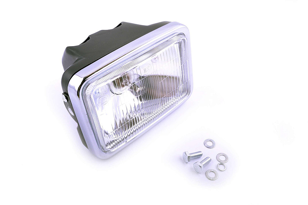 Фара (у зборі) 4T CB125, CG125 (квадратна) (біла) EVO Киев - изображение 1