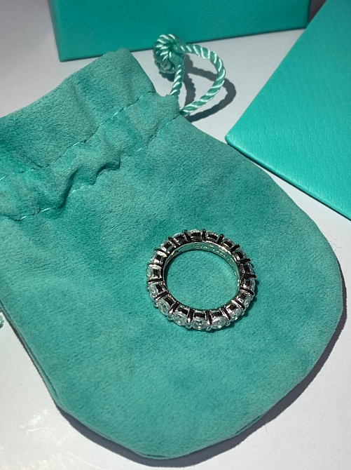 Кольцо дорожка Тиффани Tiffany, серебро 925 пробы / упаковано в мешочек Tiffany Одесса - изображение 3