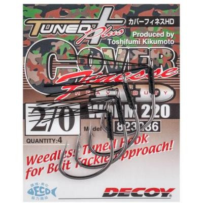 Крючок Decoy Worm220 Cover Finesse HD 2/0 (4 шт/уп) (1562.07.93) Винница - изображение 2