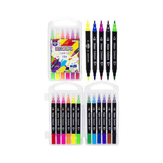 Дитячі Фломастери "Двосторонній" COLOR-IT 195-12 12 кольорів Вінниця