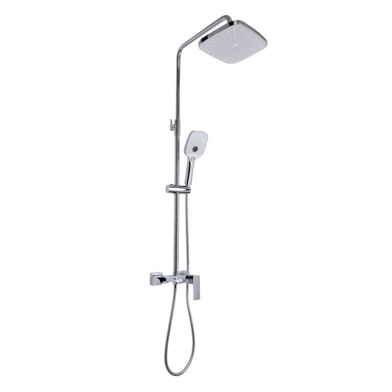 Душевая система из латуни Qtap Gemini на три потребителя (с изливом) QTGEM111CRM45685 Chrome Харьков - изображение 1