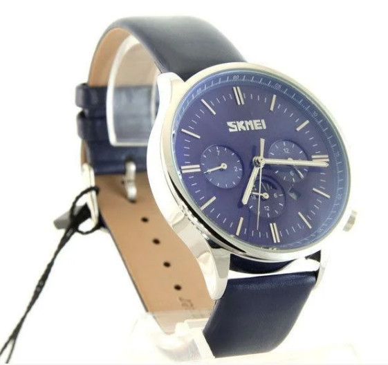 Чоловічий годинник Skmei 9117 Gold Brown класичні Вінниця - фото 8