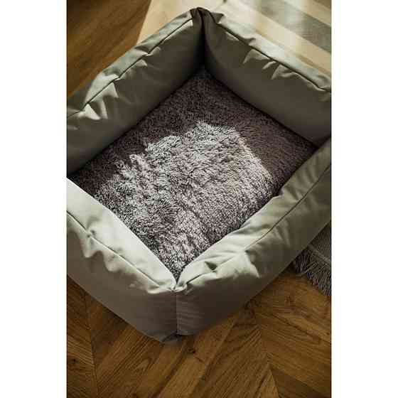 Водоотталкивающий лежак со съемным чехлом и двухсторонней меховой подушкой Incor Серый XXL (110/80/22) Киев